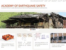 Tablet Screenshot of earthquakeacademy.org